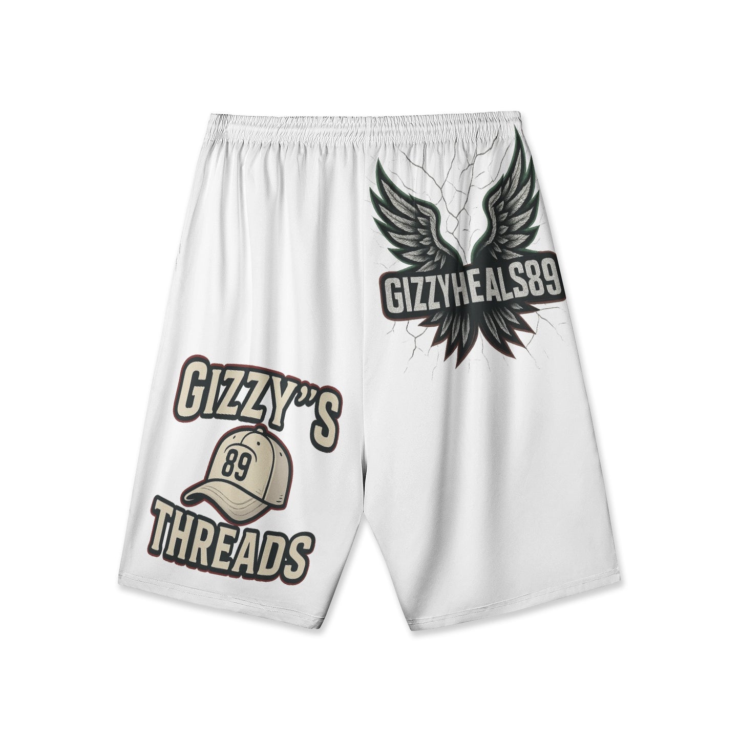 Men's All-Over-Print Hawaiian Swim Shorts